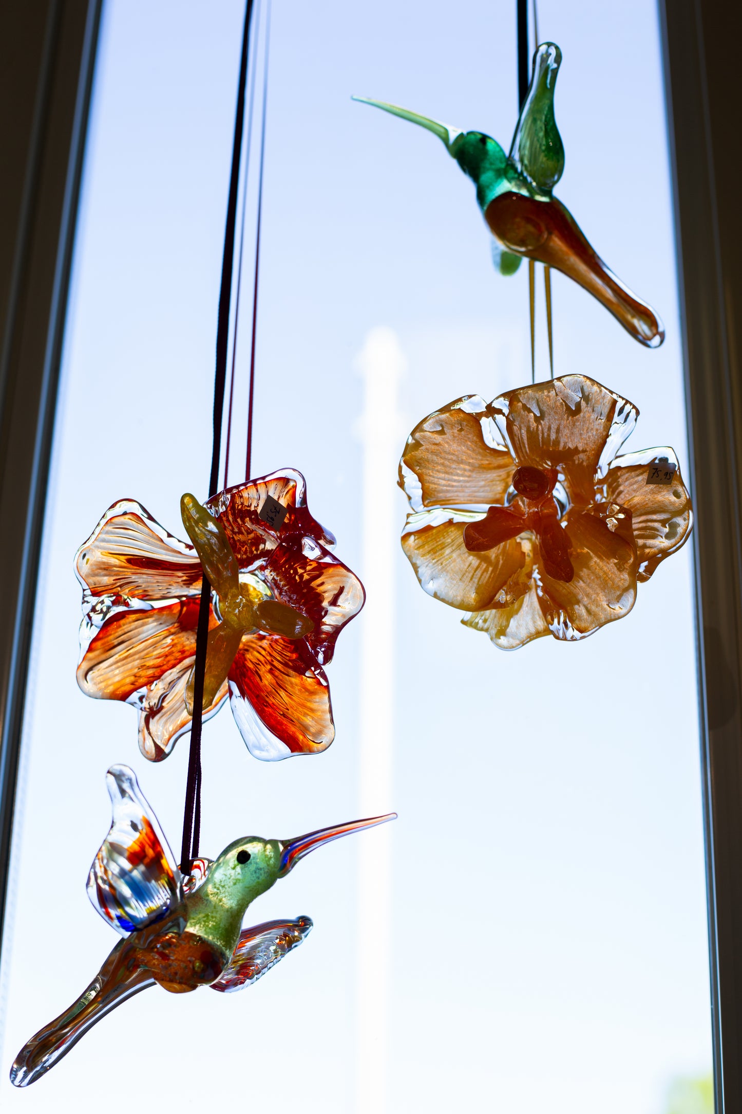 Fleurs à suspendre